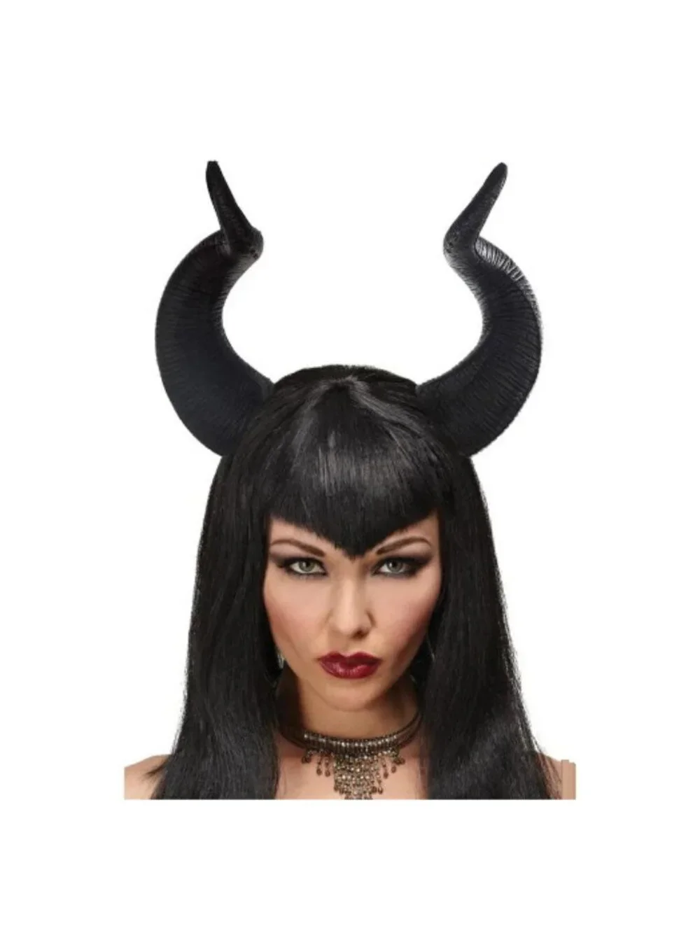 Queen Ficent Horns Adult Halloween Accessory